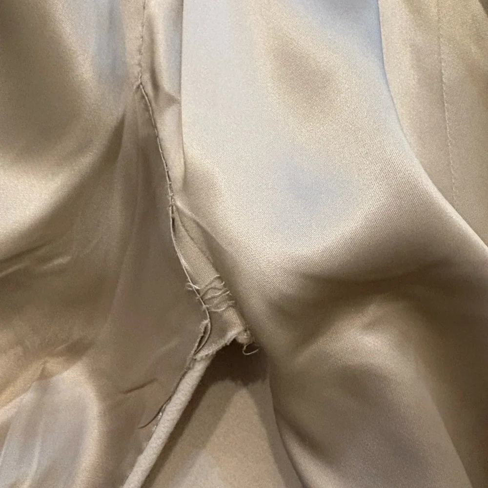Vintage cream cashmere belted coat size small - Picture 6 of 7